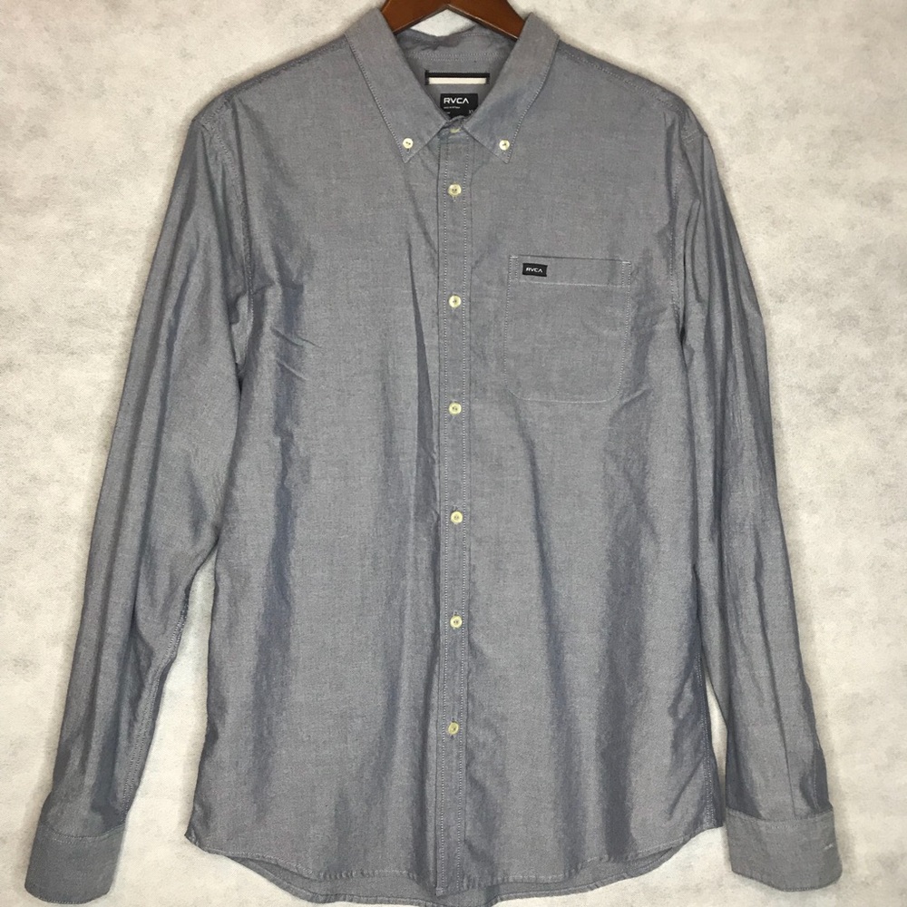 RVCA Long Sleeve Button Down Shirt